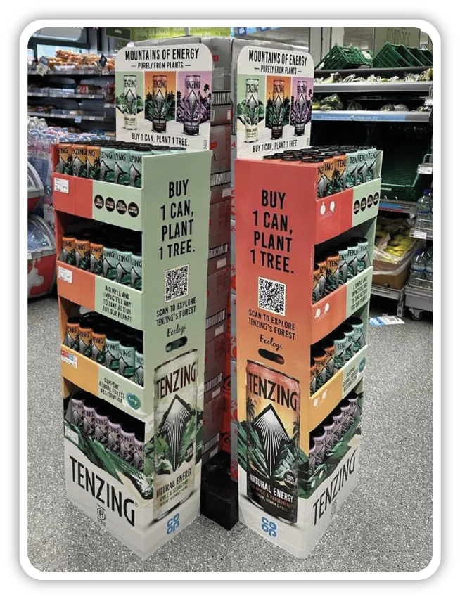Example of a free-standing display unit (FSDU)